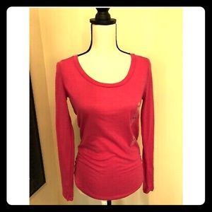 Victoria Secret Pink Long Sleeve Tee XS OPEN BACK
